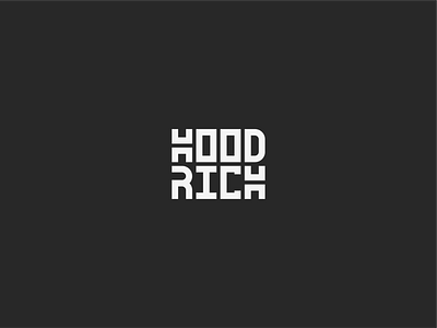 hoodrich - clothing brand logo 10design brandlogo clothinglogo flatlogo icon logo logodesigner logofolio wearlogo wordmarklogo