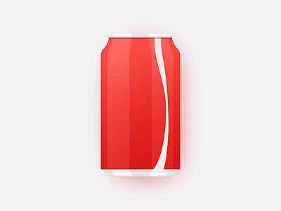 Coca Cola coca flat illustration red ui