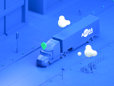Cargo delivery render 3d cargo cinema4d delivery octane render rendering truck