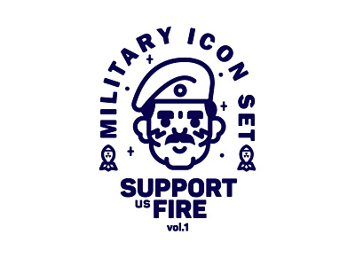 Military icon set icon preview set