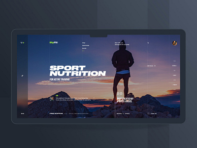 Sport nutrition store fitness nutrition site site design sport ui ux web webdeisgn