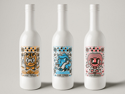 Mezcal Jaguar Junior botellas bottle mezcal