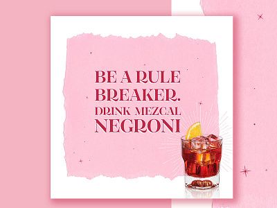 Negroni design negroni pink post socialmedia