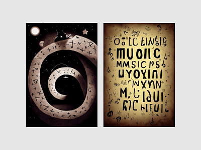 Cat & Music Posters