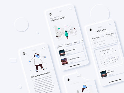 Skeuomorphism city guide 2020 2020 trend city guide clean design figma illustration light minimal neumorphism shadows sketch skeuomorphism sydney travel guide trend ui user interface