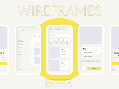 Wireframes - Rebrandless.com