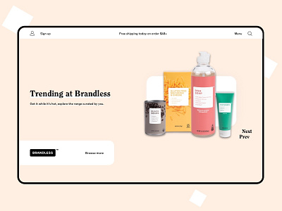 Brandless.com Redesign beans brand brand design branding brandless clean ui design ecommerce minimal products redesign shopping simple soap trending