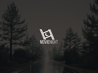 MOVIENIGHT logo concept [4] brand identity branding cinema creative logo design graphic design identity illustration logo logotype minimalist logo modern logo