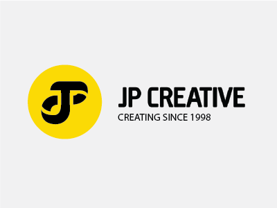 First Dribble - JP Creative Logo branding design web yellow