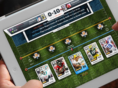 NFL ipad game concept design concept design game ipad mockup nfl photoshop retina display