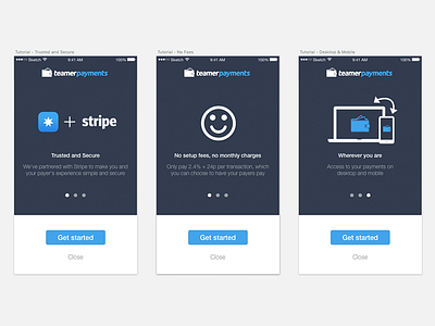 Teamer app clean ios onboarding payments simple sketch stripe ui ux wireframe wireframing