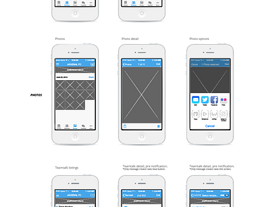 Teamer iOS app wireframes app clean ios onboarding simple sketch ui ux wireframe wireframing