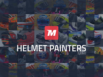 Helmet painters graphic for MotorsportReg.com collage helmet painters helmets motorsport photoshop racing