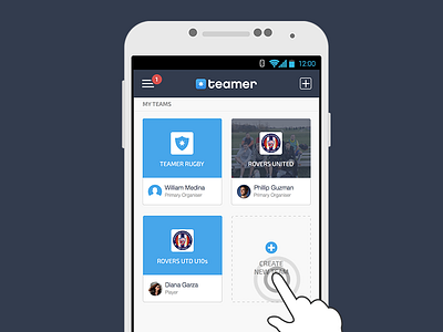 Teamer Android app