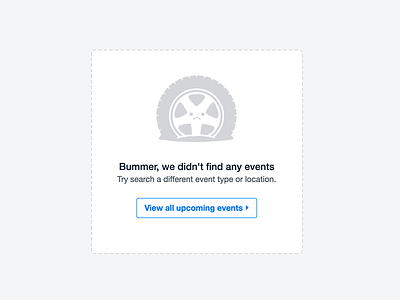 No events found empty state design clean cta empty empty state icon ui ux