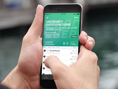 Some concept work for Race Hero app ios list live timing mobile motorsport race race hero results