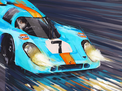 Porsche 917K 1000km di 917k cars illustration monza motorsport porsche procreate sport