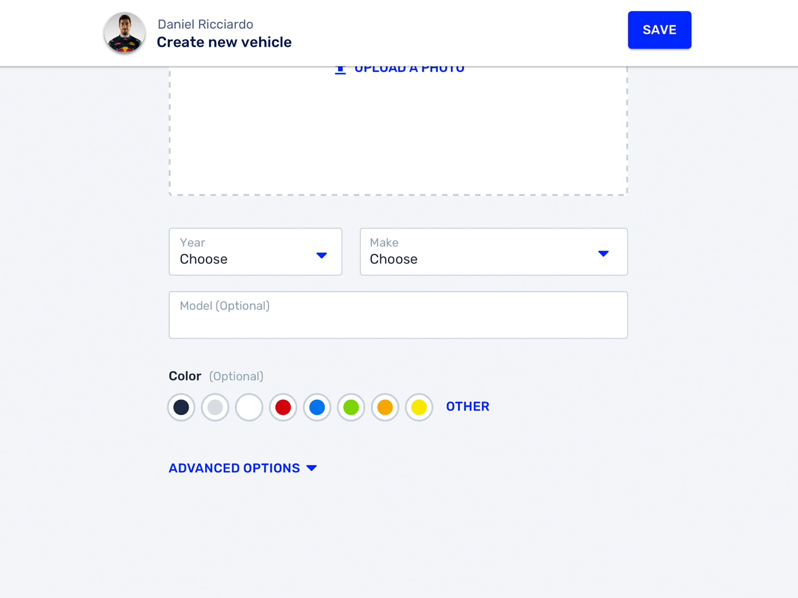 Full screen form by Daniel Broughan (obliviouschimp) on Dribbble