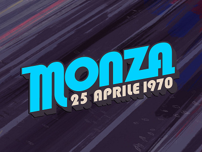 Monza, 25 Aprile, 1970 auto racing canvas illustration logo monza motorsport porsche print procreate race sport track