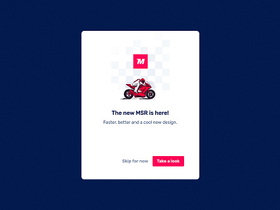 Test drive the new! actual html animation bike clean css3 dialog html material design modal motorbike motorsport new sketch sport ui ux