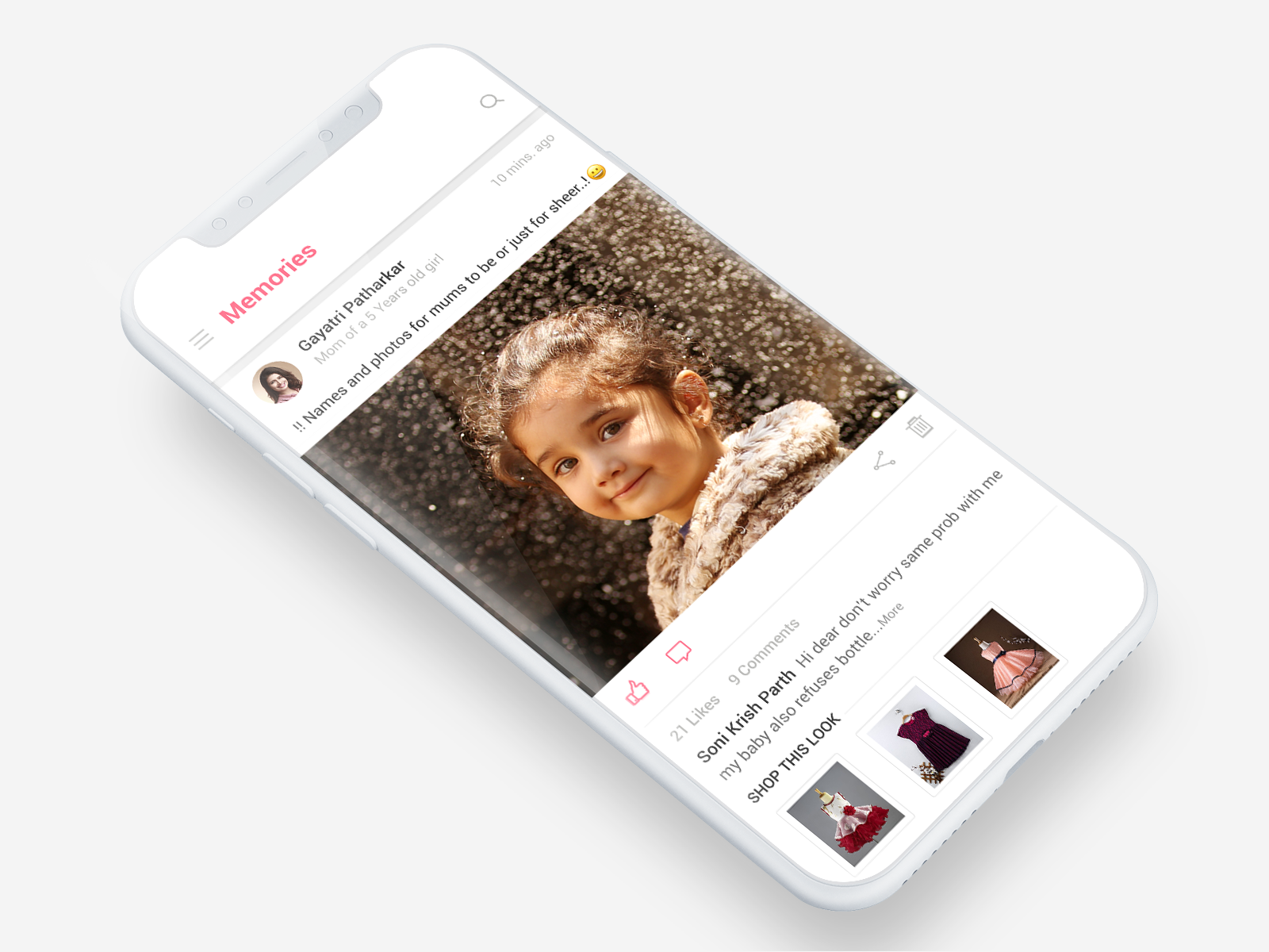 Memories App by Sanjay Roman on Dribbble