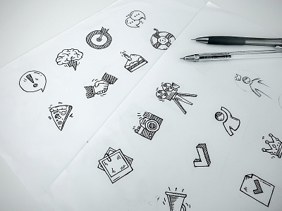Icons sketch for event application drawing hand drawn hand made icon icons pencil sketch usemo