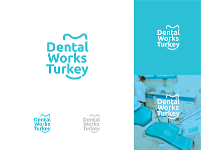 Dental Works Turkey Logo Design corporate branding dental dental logo design graphic design logo logotype