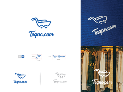 Teqne.com Logo Design brandig corporate branding design graphic design logo logo design online shopping site teqne teqne.com
