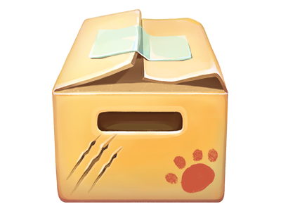 Cardboard game illustration