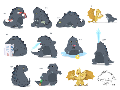 Godzilla vinyl toy design godzilla toy