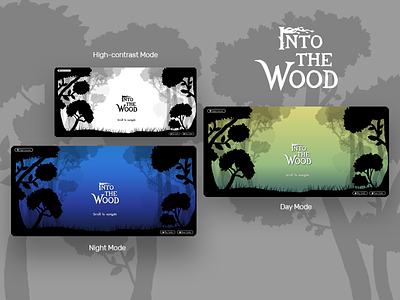 Into The Wood illustrator web design web development