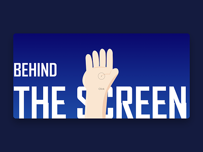 Behind The Screen - Landing page