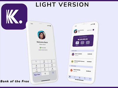 Kuda App Redesign Light Version