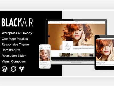 Blackair - WordPress Theme/Template for Hair Salons