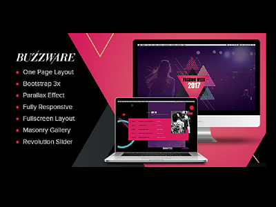 Buzzware - Fashion Week HTML5 Responsive Website Template