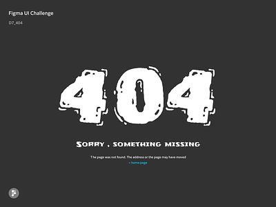 Figma UI Challenge_Day7_404 error page 404 404 error dailyui figma