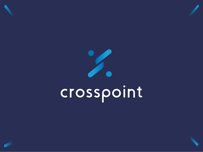 Crosspoint Logo Design brand brand identity logo typogaphy