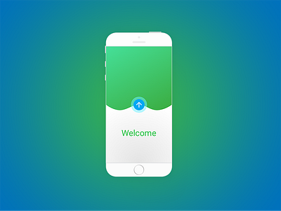 Daily UI #1 app challenge daily ui green mobile ui welcome