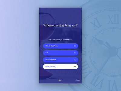 Daily UI #4 app blue challenge concept daily ui mobile ui