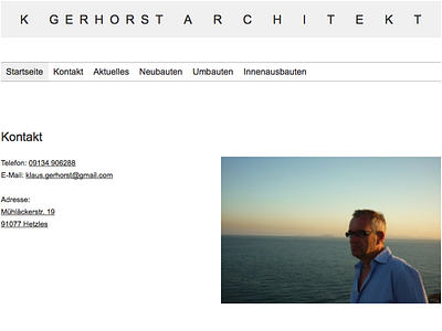 Klaus Gerhorst | Architekt client php text theme wordpress