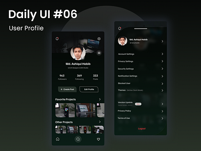 Daily UI 006 - User Profile