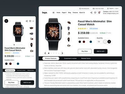 Daily UI 012 - E-Commerce Shop (Single Item)