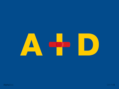 AlphaBeta - Day1 / A a aid alphabet alphabeta english letters typography