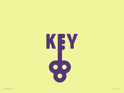AlphaBeta - Day11 / K alphabet alphabeta english k key letters typography