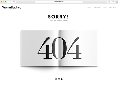My Error 404 Page 404 creative creative 404 pages egypt freelance freelancer page portfolio upwork ux web design website