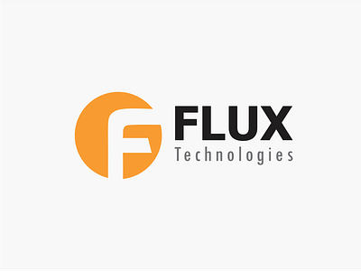 FLUX branding design icon logo minimal typography ui vector