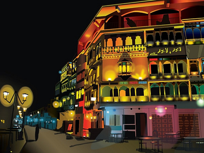 Illustration of Lahore Food Street