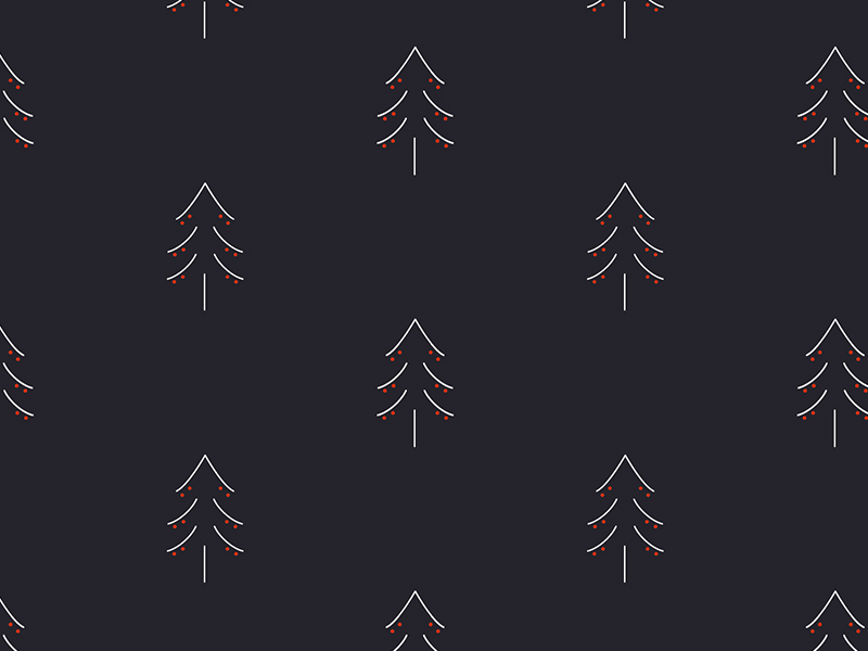 Christmas Tree Wallpaper by Michelle May on Dribbble