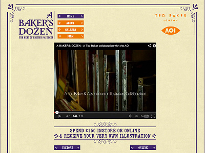 Ted Baker Bakers Dozen coding css front end development html jquery ted baker ui development