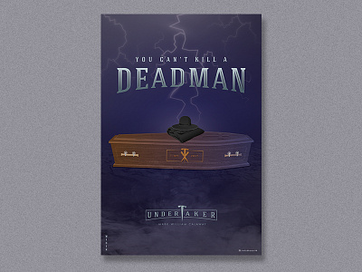 Undertaker Poster coffin dark deadman night poster retire undertaker wwe